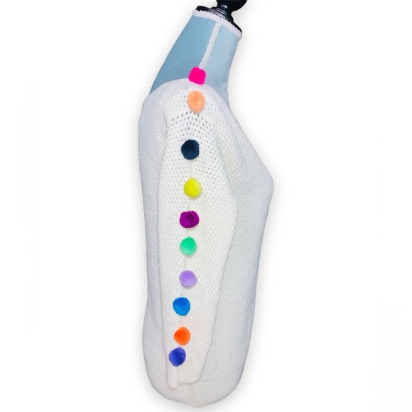 NWT Anthropologie Emilia Pommed Ivory Pullover Size XS - Picture 3 of 14